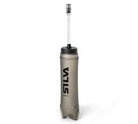 Silva Soft Flask 500ml with Straw for Running Vest - Running Flask with Self-Sealing Nozzle - Light Gray Shaded Made of TPU - Free from BPA, Phthalates and PVC - Soft Water Bottle for Vests