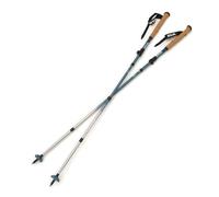 Silva | Trekking Poles | Alu Z-Fold | Adjustable | 115-135cm | Foldable Aluminium Trekking Poles | Silver/Blue 115-135cm