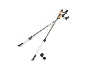 Silva Walking Poles Aluminum Cork - Trekking Poles with Adjustable Length 105-140 cm - Hiking Poles with Cork Handles - Hiking Stick with Adjustable Wrist Glove - Walking Poles for Men, Women, Seniors