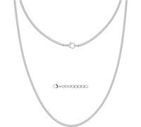 Silvadore 2mm CURB Cuban Chain Necklace For Women,Silver Stainless Steel Tone,Thin Diamond Cut Miami Link Jewelry Ladies Men Male Guys Man, Stainless Steel, No Gemstone