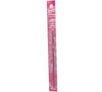 Susan Bates 5-1/2-Inch Silvalume Aluminum Crochet Hook, 2.75mm, Silver Pink