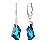 SILVEGO - LSW179E - Women 925 Sterling Silver Earrings with Swarovski Crystals