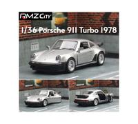 (Silver) 1/36 Porsche 911 Toy Car Model RMZ CiTY Miniature Racing Free Wheels Pull Back Diecast Metal Collection