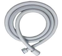 Silver 1.5m/ 2m /3.0m G1/2 Inch Flexible Shower Hose Stainless Steel Chrome Bathroom Water Head Extension Pipe for Bathroom Showers(White,150cm)