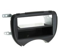 Silver 1-DIN Radio Fascia & Dash Bezel Frame for Nissan Micra 4 K13