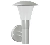 (silver, 1 pcs/with sensor) vidaXL Outdoor Wall Lights with Sensors Wall Lamp 2 pcs Silver Stainless Steel