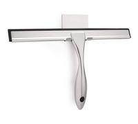 (Silver, 10-Inch) HIWARE All-Purpose Shower Squeegee for Shower Doors, Bathroom, Window and Car Glass - Stainless Steel, 10 Inches