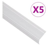 (silver, 100 cm (5 pcs)) vidaXL 5x Stair Nosings L Aluminium Multi Sizes Multi Colours Multi Models