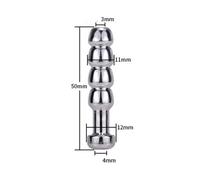 (silver, 11mm) Metal Urethral Dilation Stainless Steel Stick Male Masturbator Urethral Chastity Slave Sounding Penis Plug Sex Toy