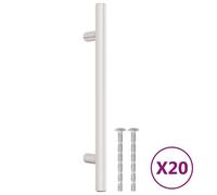 vidaXL Cabinet Handles 20 pcs Silver 128 mm Stainless Steel