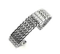 (Silver 12mm) 12/13/14/16/18/20/22mm Butterfly Buckle Watch Band Strap Stainless Steel Watchband Bracelet Women Men With Tool Pins Replace