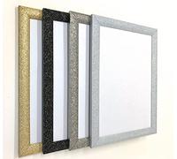 Silver 12x10 (30.5x25.4cm) Photo Picture Poster Frame - Stardust Range, 24mm Cushion, Hang or Stand