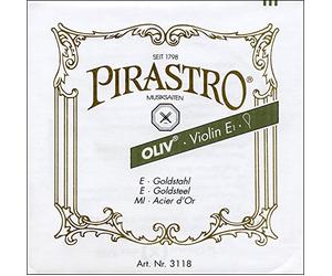 Silver 13-13/4 Gauge Violin D String 4/4 - Pirastro Oliv Series