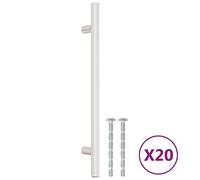 (silver, 160 mm/ 20 pcs) vidaXL Cabinet Handles Door Handles Furniture Drawer Pull Stainless Steel