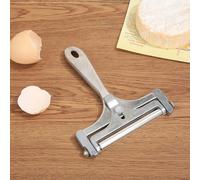 (silver, 1PCS) 1pcs Stainless Steel Cheese Slicer Adjustable Thickness Butter Cutter Soft And Semi-hard Kitchen Cooking Tools Cheddar Gadgets Grater