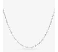 Silver 20 Inch Fine Curb Chain N222