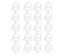 Silver 20 Pack Decorative Paper Clip, Small Paper Clips Metal Paperclips for Office, Home, Gifts for Real Estate Agents and Realtors