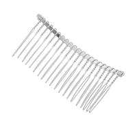 Silver 20 Tooth Metal Wire Side Comb for Bridal Wedding Veils