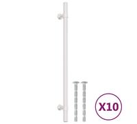 (silver, 224 mm/ 10 pcs) vidaXL Cabinet Handles Door Handles Furniture Drawer Pull Stainless Steel