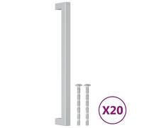 (silver, 224 mm/ 20 pcs) vidaXL Cabinet Handles Door Handles Furniture Drawer Pull Stainless Steel