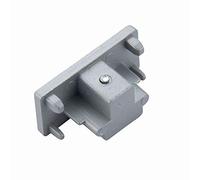 Silver 240V Single Circuit Track Dead End Accessory Track Lighting