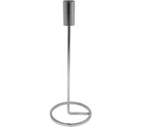 (Silver 25cm, 2) Metal Candlestick Taper Candle Holder Stand Home Décor Wedding Table Centrepiece