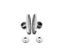 (Silver) 2Pcs 7/8 Inch 22mm Motorcycle Handle Bar End Rearview Side Mirrors Aluminum For Triumph Speed Triple Universal