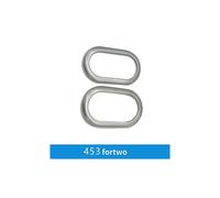 (Silver-2PCS) Car Inner Door Bowl Decorative Shell Cover For Smart Fortwo Forfour 453 Car Accessories Interior Styling Modification Sticker - Automotive Interior St