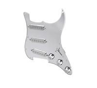 Silver 3 Ply Guitar Prewired Loaded Pickguard SSS W/Pickups For SSS