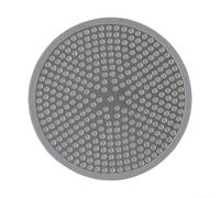 Silver 304 Stainless-Steel Floor Waste Drain 12x12cm Anti-Clogging Hair Filter for Bathroom Shower Kitchen Laundry, Rust Resistant Efficient Water Drainage(Round)