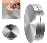 Silver 30mm Ceramic Clay Pottery Throwing Trimming Spinner Tool,Pottery Finishing Tools Clay Ceramic Rotary Rotary Clay Small Tools Suitable for Potters and Artists