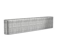 Vidaxl Garden Raised Bed Powder-Coated Steel 332X40X68 Cm Silver