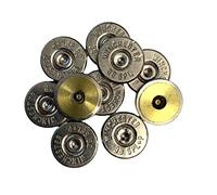 Silver 38 Special Thin Cut Brass Bullet Slices x 10 for Arts, Crafts and Jewellery Making