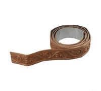 Silver 3D Wall Trim Sticker 230cm Waterproof Peel Silver 3D(Brown)