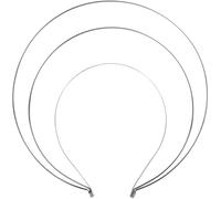 Silver 3layer Halo Crown Headband Goddess Headpiece Multi-layer Hair Crown DIY Metal Base Hair Hoops Accessories for Women Fashion Styling