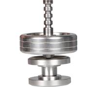 (silver, 4*3*3cm) 2 In 1 Metal Spinning Top Fidget Spinner for Adults Kids Precision Toys Gyroscope Gift Stainless Steel Ceramic Bead
