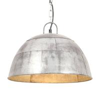 (silver, 41 cm) vidaXL Industrial Vintage Hanging Lamp 25 W Round E27 41cm/31cm Multi Colours
