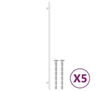 (silver, 480 mm/ 5 pcs) vidaXL Cabinet Handles Door Handles Furniture Drawer Pull Stainless Steel