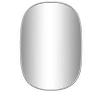 vidaXL Wall Mirror Wardrobe Bathroom Hall Bedroom Home Decoration Hanging Wall-mounted Vanity Make up Cosmetic Mirror Silver 50x35 cm