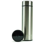 LED Display Smart Water Bottle Vacuum Insulated Flask 500ml Stainless Steel Thermal Cup with Digital Temperature Display (Silver)