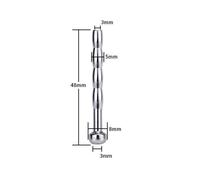 (silver, 5mm) Metal Urethral Dilation Stainless Steel Stick Male Masturbator Urethral Chastity Slave Sounding Penis Plug Sex Toy