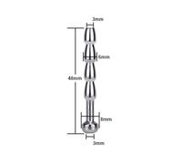 (silver, 6mm) Metal Urethral Dilation Stainless Steel Stick Male Masturbator Urethral Chastity Slave Sounding Penis Plug Sex Toy