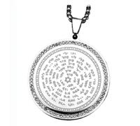 Silver 72 Names of God Jewish Bible Jah Jehovah Pendant Necklace F14