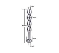 (silver, 7mm) Metal Urethral Dilation Stainless Steel Stick Male Masturbator Urethral Chastity Slave Sounding Penis Plug Sex Toy