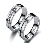 Silver,9=19mm,1 Pair Titanium steel couples' rings,Slimming Ring,Lose Weight Fat Burning Fashion Ring