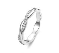 (silver, 9) BAMOER 925 Sterling Silver Simple Twisted Ring Size for 6 7 8 9 for Women 14K Gold Plated Eternity Band Ring 3 colors Fine Jewelry