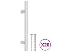 vidaXL Cabinet Handles 20 pcs Silver 96 mm Stainless Steel