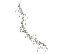 Silver Acorn Glitter Festive Garland 150cm