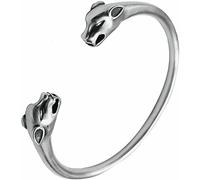 Silver,AdjustableSterling Silver Bangle, Silver For Women,Women 925 Silver Vintage Hand Carve Pi Xiu Cuff Bangle Chinese Ladies