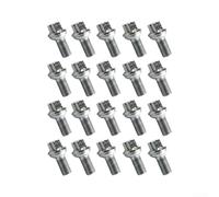 Silver Alloy Steel Wheel Bolts 20pcs Direct Replacement | Fits C-Class W204, E-Class W211/W212, direct replacement, 20pcs kit, silver finish